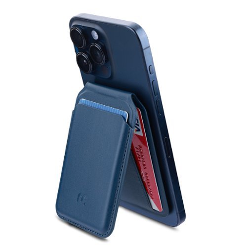 Mybat Pro - MagSafe Wallet Folio for Apple iPhone - Blue-Front_Standard 