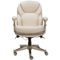 Serta - Works Bonded Leather Executive Chair - Ivory-Front_Standard