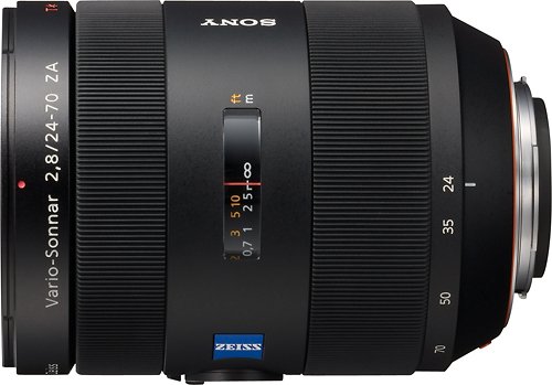  Sony - Carl Zeiss 24-70mm f/2.8 A-Mount Standard Zoom Lens - Black