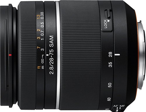 Sony - 28-75mm f/2.8 A-Mount Standard Zoom Lens - Black-Front_Standard 