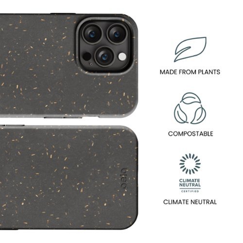 Pela Eco Friendly Hard Shell Case with MagSafe Module for Apple iPhone 15/14 Plus + Bonus Custom Case Activation Code - Black HOW TO BUY