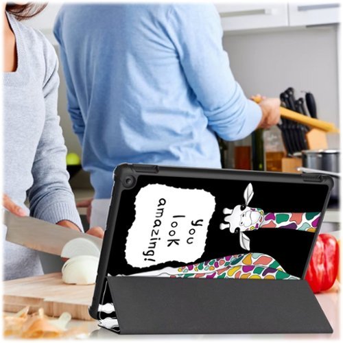 SaharaCase Tri-Fold Folio Case for Amazon Fire HD 10 (2023) - Black/Yellow BUY IN EUROPE