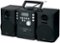 Jensen - CD-RW/CD-R Boombox with FM Radio - Black-Front_Standard