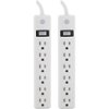 GE - 6-Outlets Power Strip - White-Front_Standard
