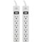GE - 6-Outlets Power Strip - White-Front_Standard