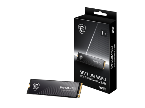 MSI SPATIUM M560 PCIe 5.0 NVMe M.2 1TB Solid State Drive (SSD