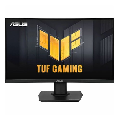 ASUS - TUF Gaming 24" FHD VA 180Hz 1ms Curved Gaming Monitor with AMD FreeSync (DisplayPort, HDMI) - Black-Front_Standard 