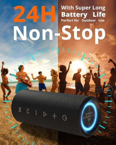 Tronsmart Mirtune C2 Portable Bluetooth Speaker, 360° Surround Sound, 24W Deep Bass, IPX7 Waterproof, 24H Playtime with TF/AUX - Black HOW TO BUY