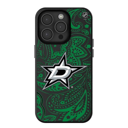 Keyscaper - NHL - Dallas Stars Paisley iPhone Magnetic Bump Case - 16 Pro Max - Black-Front_Standard 