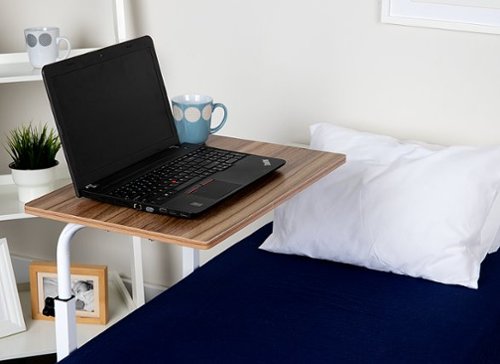 Mind Reader Standing Desk, Laptop Stand, Height Adjustable, Computer Table, Work Table, MDF, 21.75L x 15.75W x 33H - Brown BUY IN EUROPE