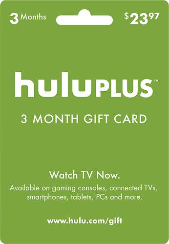  Hulu Plus 3-Month Gift Card