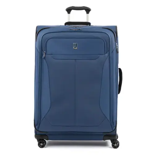 Front. Travelpro - Travelpro Tourlite Softside Expandable Luggage 29" Checked Spinner - Blue.
