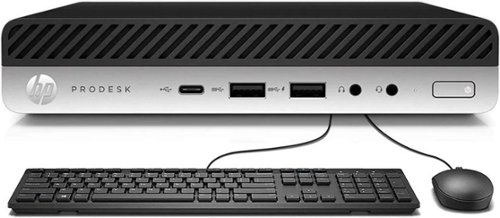 HP - Refurbished Excellent - EliteDesk 800 G3 Mini Desktop Computer, Intel Quad-Core i5-6500 Business PC, 16GB DDR4 , 256GB SSD, Windows 11 Pro - Black-Front_Standard 