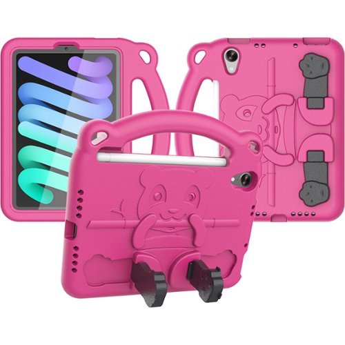 SaharaCase Teddy Bear KidProof Case for Apple iPad mini (A17 Pro) and Apple iPad mini (6th Generation 2021) - Pink WORLDWIDE DELIVERY