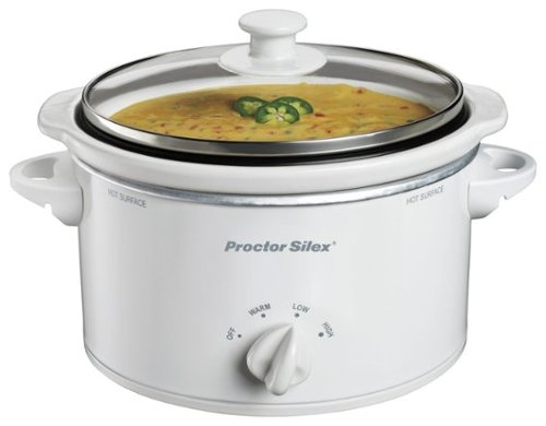  Proctor Silex - 1.5-Quart Slow Cooker - White