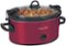 Crock-Pot - 6.0-Quart Cook & Carry™ Slow Cooker, Manual - Red-Front_Standard