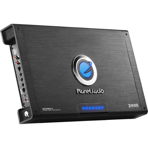 Planet Audio - ANARCHY 2400W Class AB Multichannel MOSFET Amplifier with Variable Crossover - Black