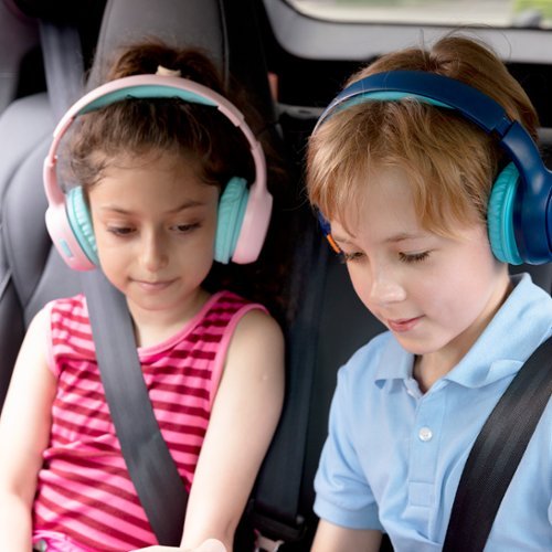 Tronsmart KH02 Wireless Headphones with 74/85/93dB Safe Volume, Built-in Microphone, Bluetooth 5.3, 45H Playtime for School Travel - Princess Pink BUY IN HONG KONG