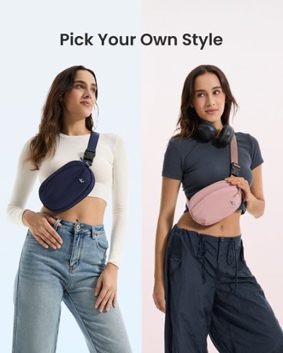 tomtoc SlingBean-T32 1.5L Sling Bag with RFID Blocking, Belt Bag Fanny Pack Waist Bag Crossbody Bag for Travel, Everyday - Navy Blue BUY IN MIDDLE EAST