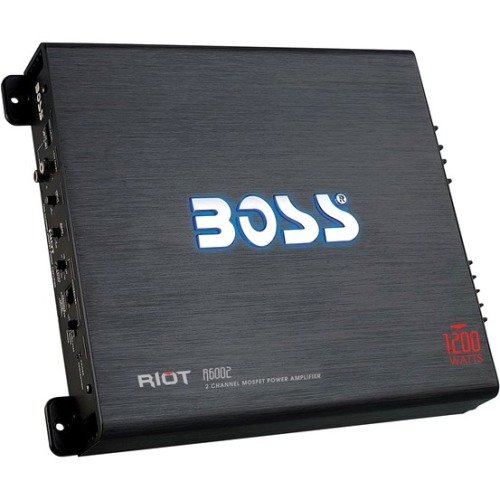 BOSS Audio - Riot Car Amplifier - 200 W RMS - 1200 W PMPO - 2 Channel - Class AB - Black