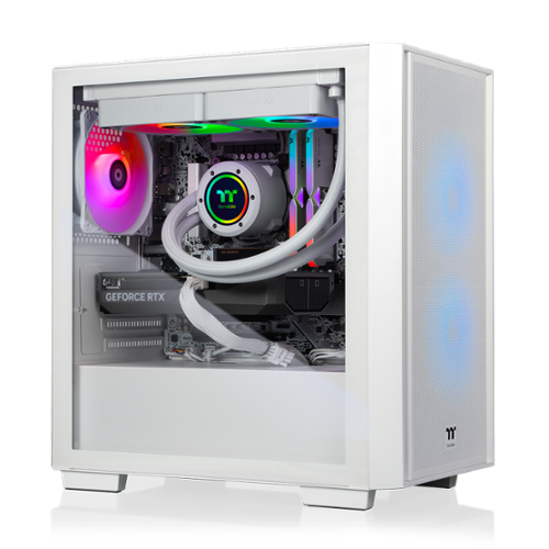 Thermaltake - LCGS Versa u2660TS Gaming Desktop Intel Core Ultra 7 265KF, 32GB Memory, NVIDIA GeForce RTX 5060 Ti 8G, 2TB SSD NVMe M.2 - White