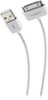 Rocketfish™ - Charge/Sync Cable for Apple® iPhone®, iPad® and iPod® - White-Front_Standard