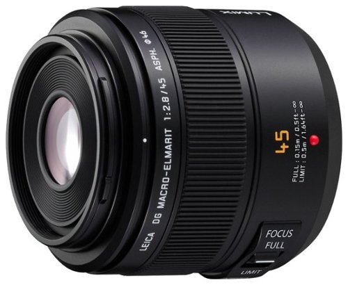 Leica DG 45mm f/2.8 Aspherical Mega O.I.S. Macro Lens for Select LUMIX G-Series DSLR Cameras - Black WORLDWIDE DELIVERY