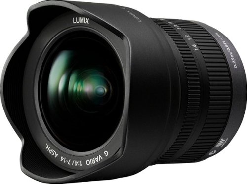  Panasonic - LUMIX G 7-14mm f/4.0 Wide Zoom Lens for Mirrorless Micro Four Thirds Compatible Cameras - Black