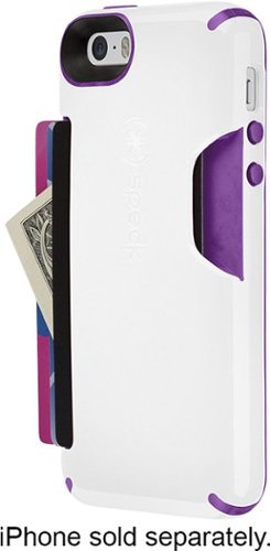  Speck - Shellcard Case for Apple® iPhone® 5 and 5s - White/Purple