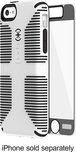  Speck - CandyShell Grip + Faceplate Case for Apple® iPhone® 5c - Black/White
