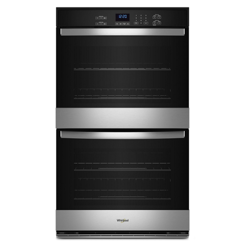 Whirlpool - 10.0 Total Cu. Ft. Double Self-Cleaning Wall Oven - Stainless Steel-Front_Standard