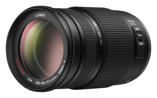 Panasonic - Lumix G Vario 100-300mm f/4-5.6 Telephoto Zoom Lens for Select Lumix G Cameras - Black-Front_Standard 