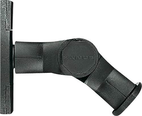 Sanus - Tilt and Swivel Wall Mount for Most Speakers up to 8 Lbs - Black-Front_Standard