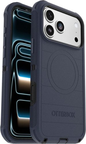OtterBox - Defender Series Pro Hard Shell for Apple iPhone 17 Pro Max - Vintage Indigo Dream (Blue & Black)-Front_Standard 