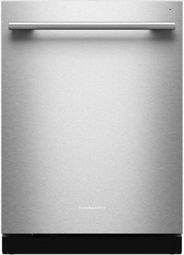 KitchenAid - 24" Top Control Built-In Dishwasher with 360 Max Jets Third Rack and Advanced ProDry System, 44 dBA - Stainless Steel-Front_Standard