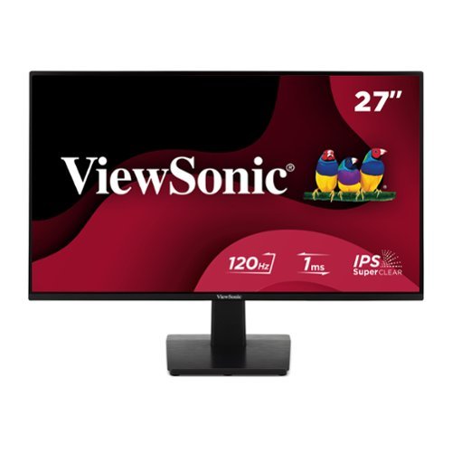 ViewSonic - VA2748-MH 27" 1080p IPS Monitor with 120Hz, Variable Refresh Rate, Eye Care, HDMI, and VGA Inputs - Black-Front_Standard 