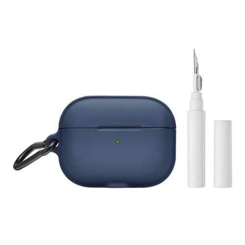 Insignia™ Case + Cleaning Tool for Apple AirPods Pro 1st and 2nd Generation - Blue INTERNATIONAL SHIPPING