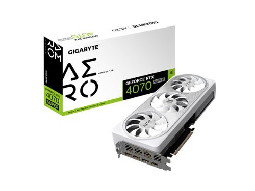 GIGABYTE NVIDIA GeForce RTX 4070 SUPER Aero OC 12GB GDDR6X PCI Express 4.0 Graphics Card - White WORLDWIDE DELIVERY