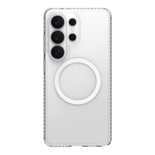 Insignia™ - Hard-Shell Case with Magnetic Charging Ring for Samsung Galaxy S26 Ultra - Clear - image 2