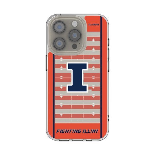 Keyscaper - NCAA - Illinois Fighting Illini iPhone Field Design Clear Case - 13 mini - Multicolor-Front_Standard 