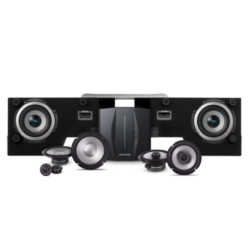 Alpine - PSS-23FORD-F150 8-Speaker Premium Sound System Upgrade for 2018-25 Ford F-150 Crew Cab - Black/Gray-Front_Standard 