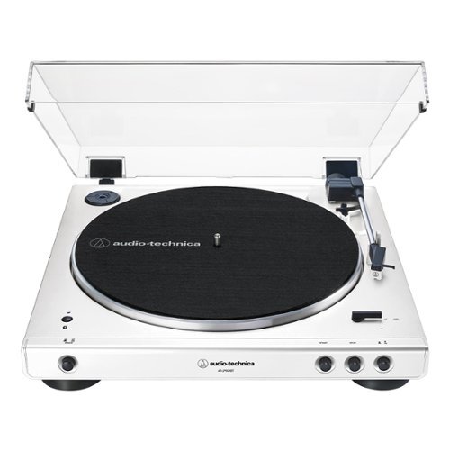 Audio-Technica - AT-LP60XBT Fully Automatic Belt-Drive Stereo Turntable with Bluetooth - White-Front_Standard 
