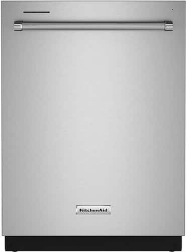 KitchenAid - 24" Top Control Built-In Tub Dishwasher with 3rd Rack, FreeFlex, 44 dBA - Stainless Steel-Front_Standard