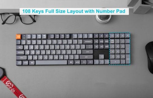 Keychron K5 Max 100% Custom Wireless RGB Mechanical Keyboard with Programmable QMK/VIA Hot-Swappable Red Switch - Black HOW TO BUY