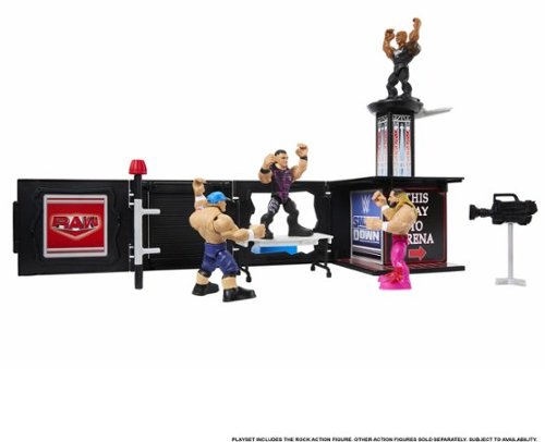 Mattel WWE Knuckle Crunchers The Rock Final Boss Microphone