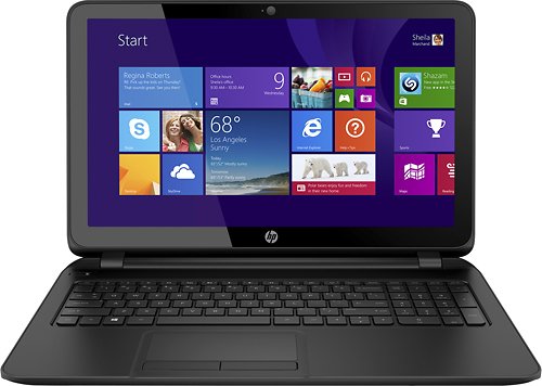  HP - Geek Squad Certified Refurbished 15.6&quot; Touch-Screen Laptop - Intel Core i3 - 4GB Memory - 500GB HDD - Black