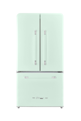 Unique Appliances - Classic Retro 36-inch 21 cu.ft. Counter Depth French Door Refrigerator - Summer Mint Green