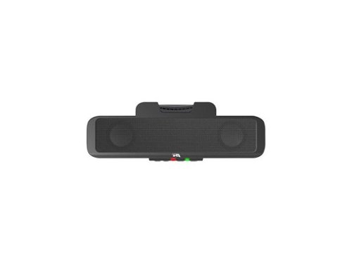 Cyber Acoustics - Compact USB Speaker Bar with Integrated Monitor Mount (CA-2890) - Black-Front_Standard 