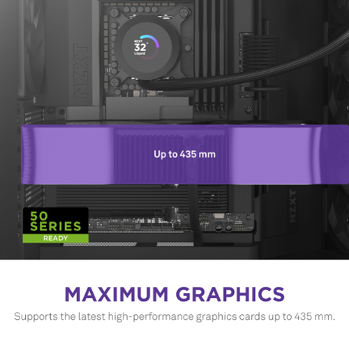 NZXT H9 Flow 2025 ATX Mid Tower Dual Chamber PC Case Black CM