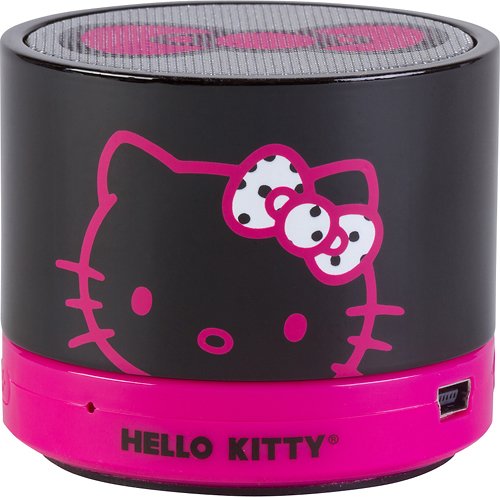  Hello Kitty - Wireless Bluetooth Speaker for Select Apple® and Android Devices - Black/Pink